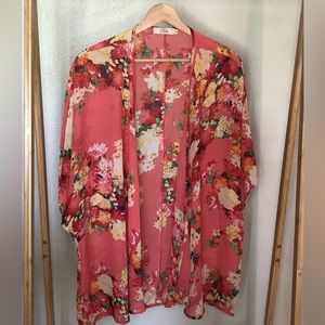 ELODIE (ANTHROPOLOGIE) SUMMER KIMONO. SIZE MEDIUM. PERFECT USED CONDITION.